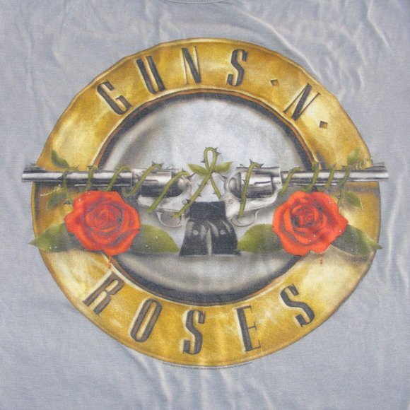 GUNS N ROSES Tshirt, Y-XL, Gray, SS, LOGO, 1 sided - Picture 2 of 7